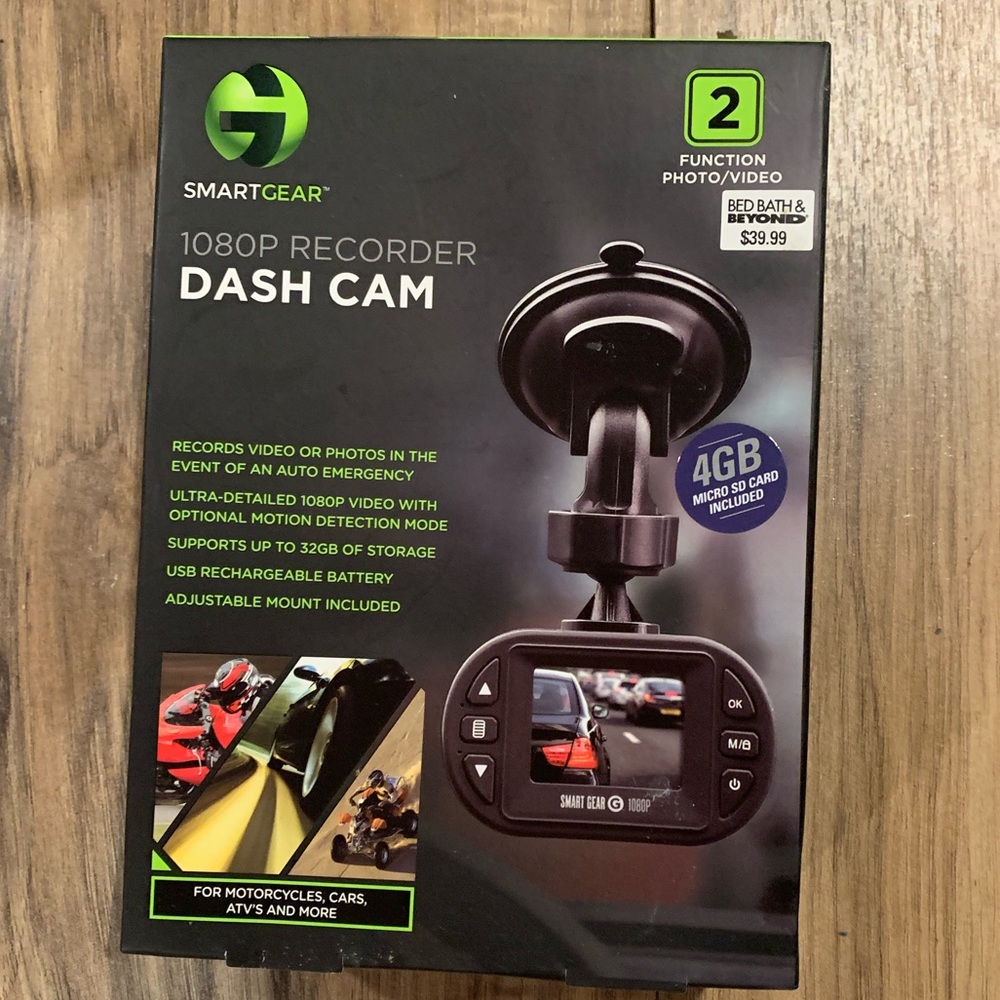 SMART GEAR Black 1080P Dash Cam